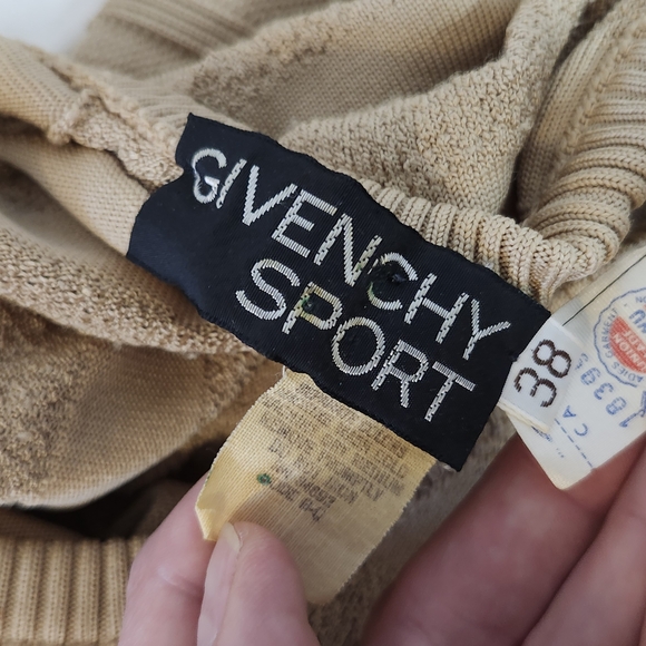 Givenchy Tan V-Neck Women's Two Piece Sweater & Skirt - Picture 13 of 16